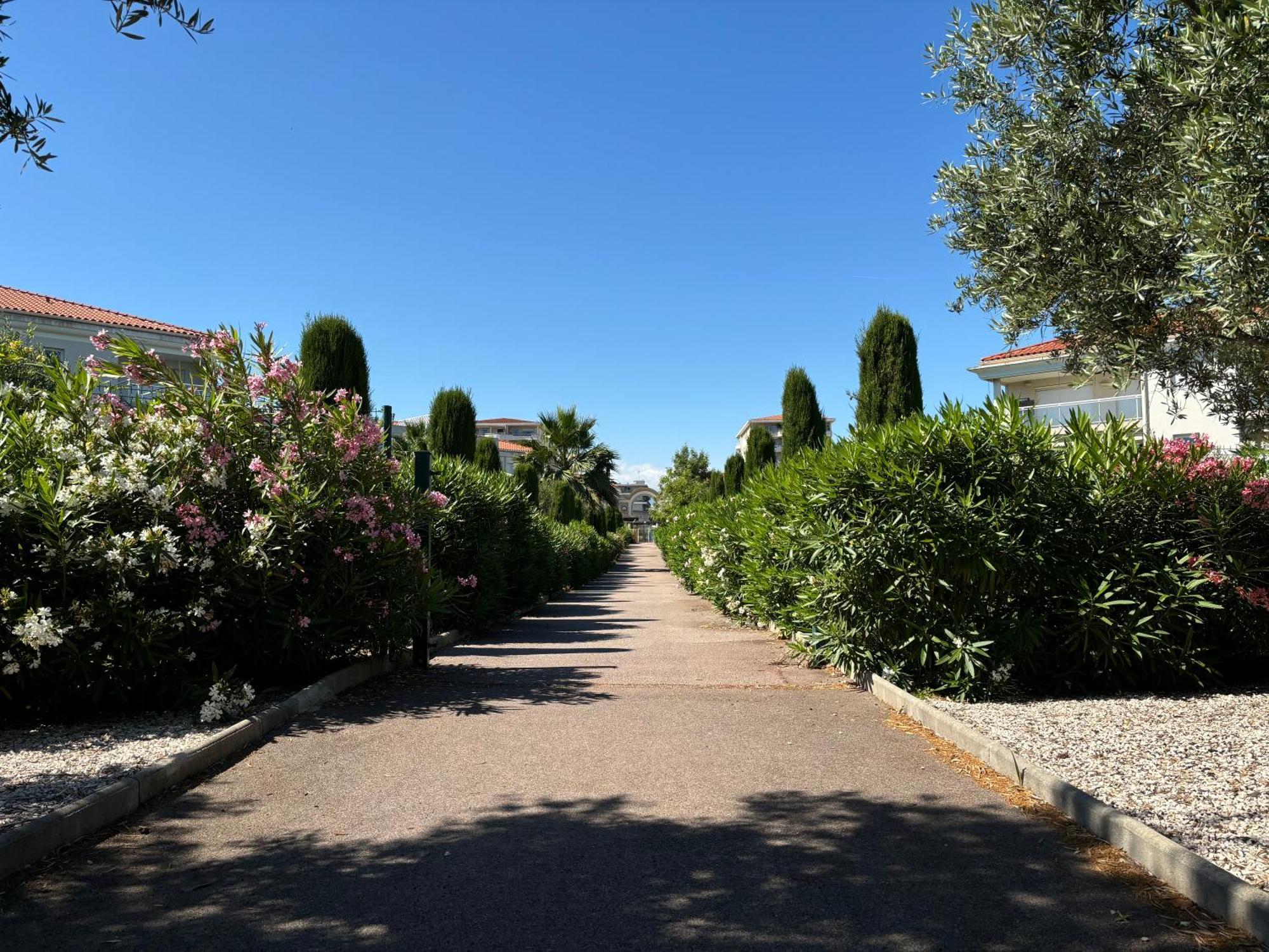 Beachside Apartment With Pool & Garden In Juan Les Pins Antibes Kültér fotó